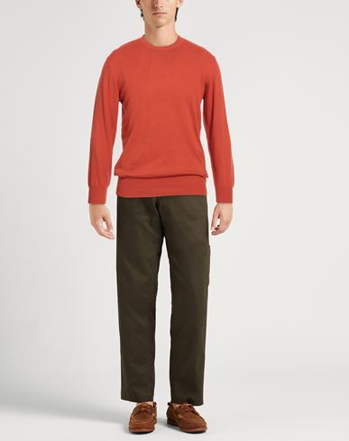 Altea Man Sweater Rust Size L Linen, Cotton
