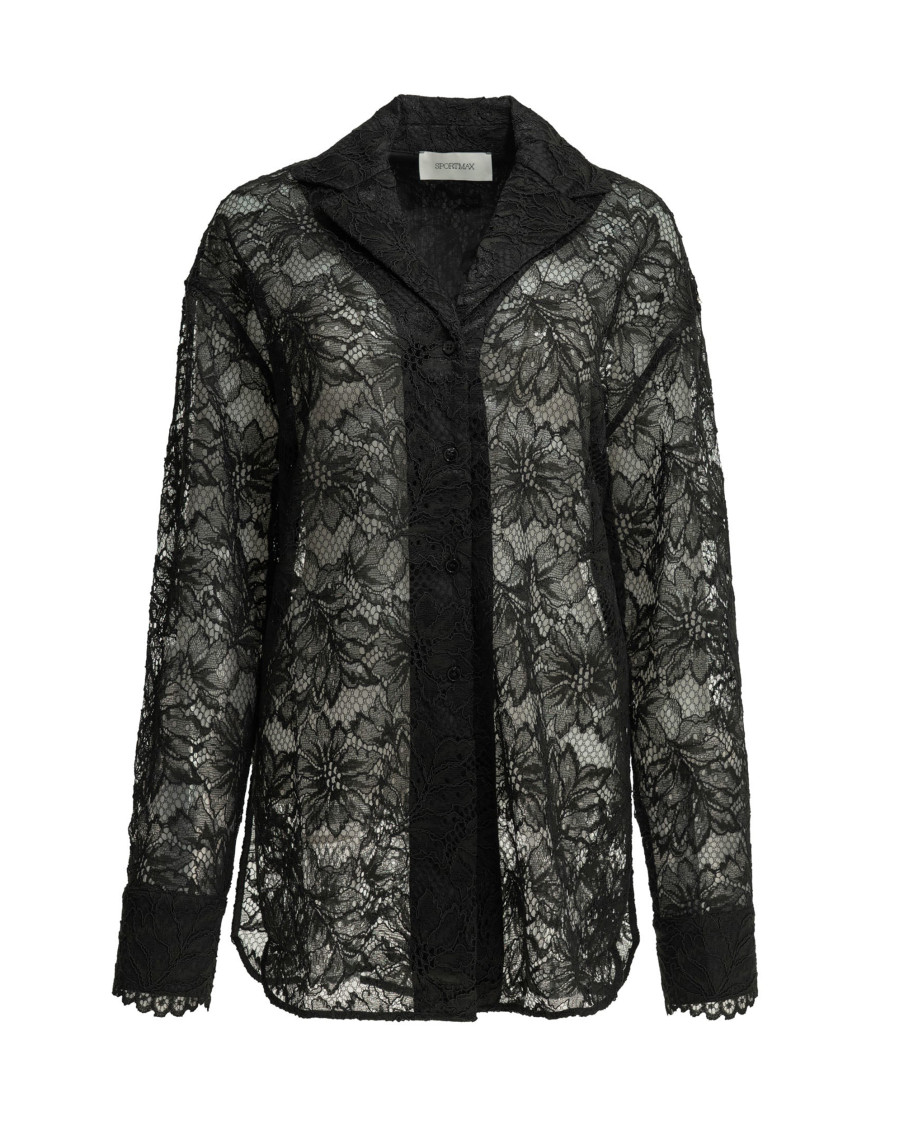 Black Regular Floral Shirt