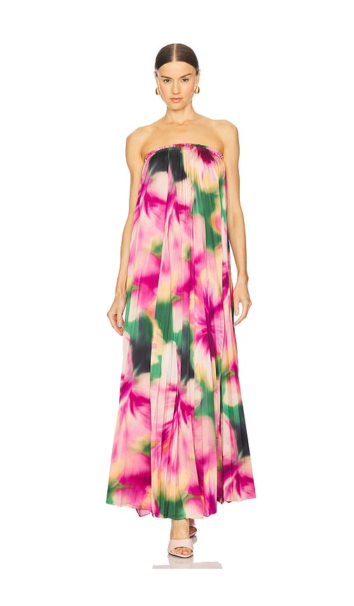 MISA Los Angeles MAXIKLEID AGATHA in Fuchsia. Größe XS. Also in L, M, S