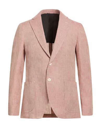 Man Blazer Brick Size 38 Linen