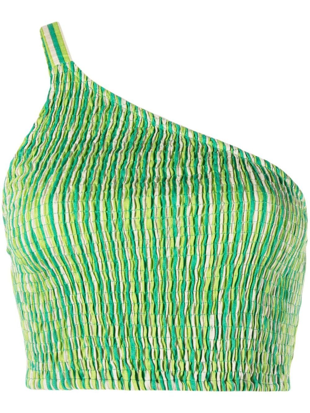 Le Manoa one-shoulder top - Green