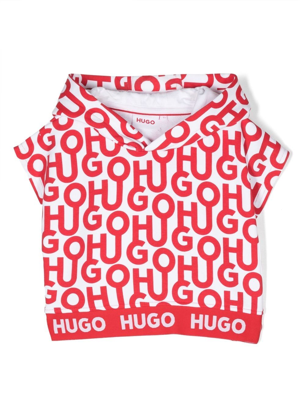 Logo-print sleeveless sweatshirt - White