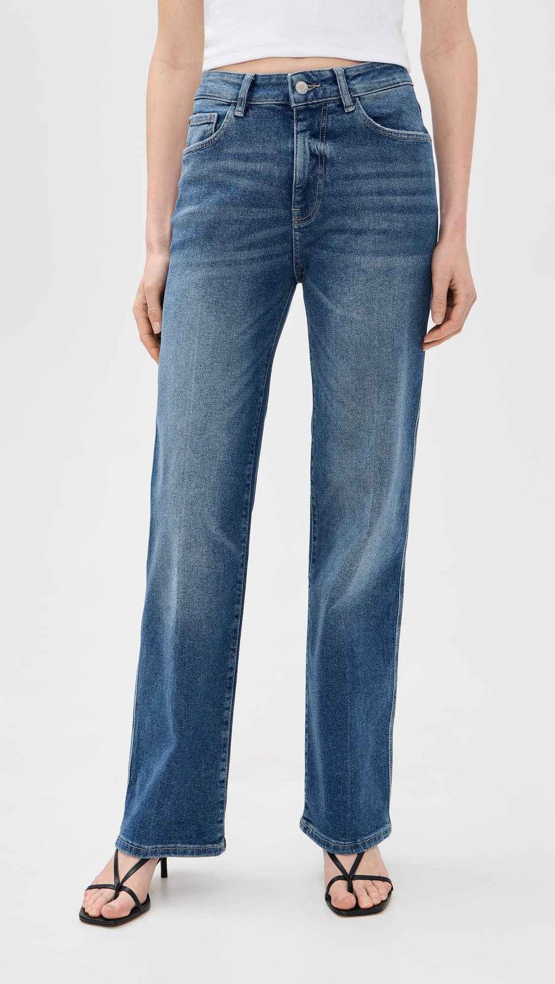 90's Straight Jeans Authentic Blues