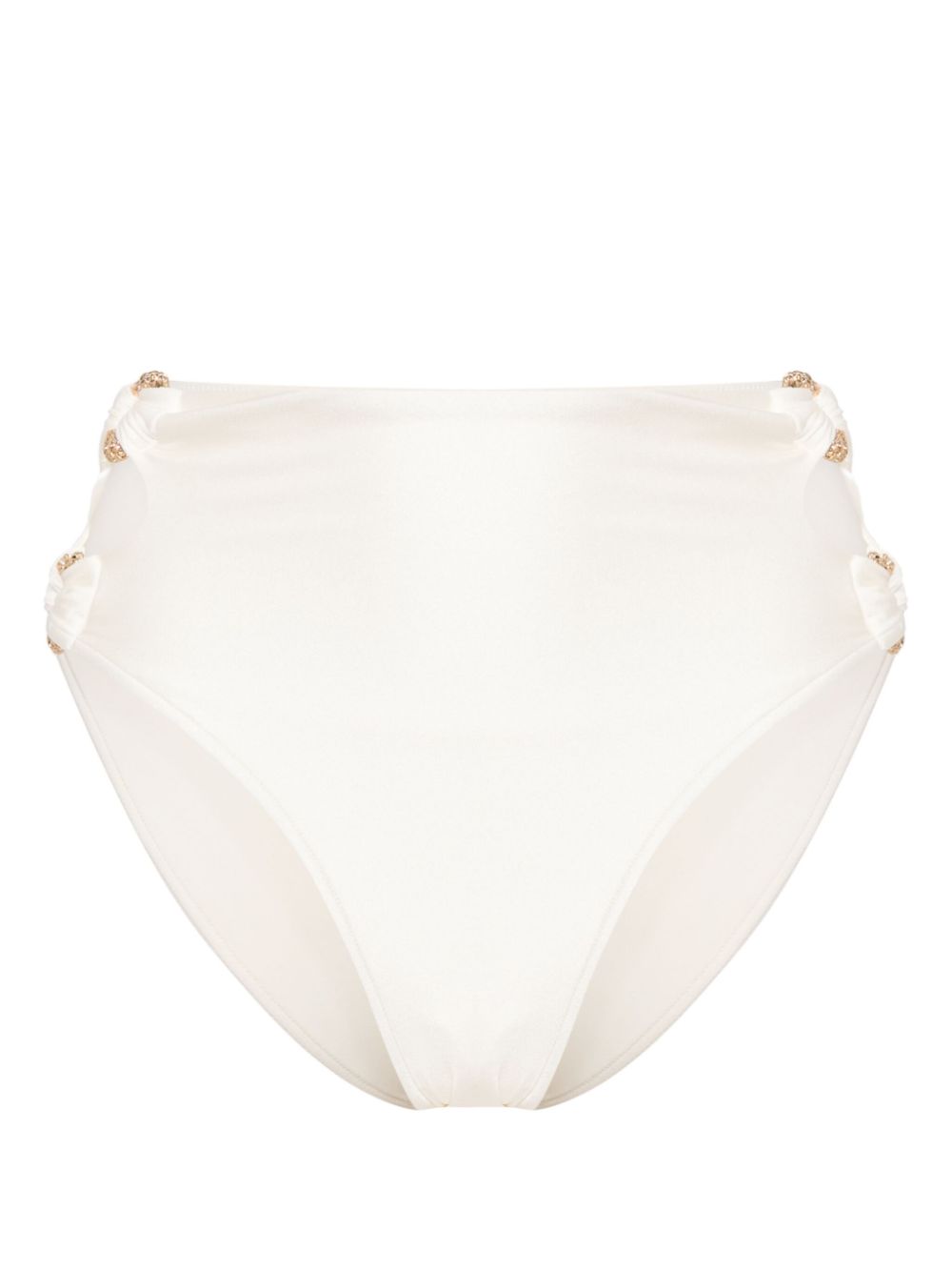 Pisa high-waisted bikini bottoms - White