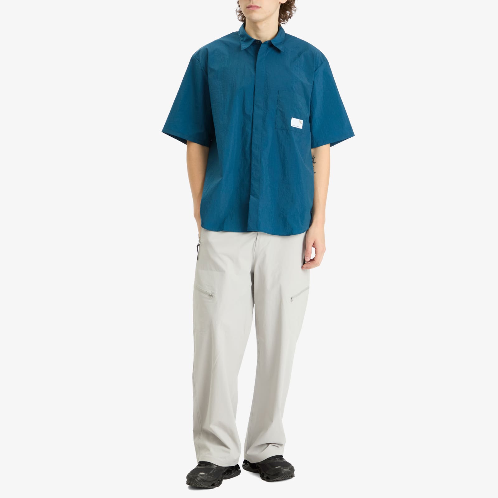 Men's Crystal Nylon Ventilation Shirt Navy