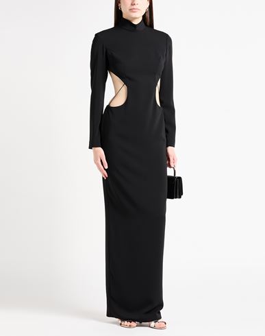 Mônot Woman Maxi dress Black Size 8 Triacetate, Polyester
