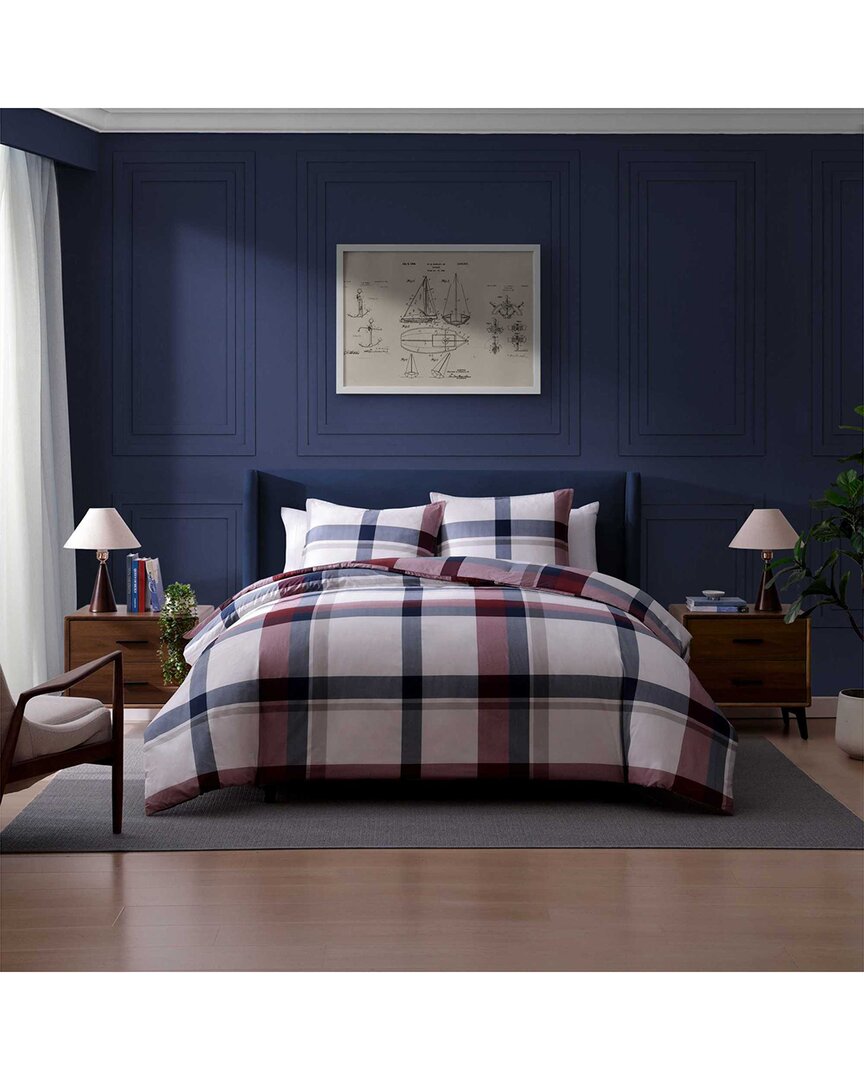 Prospect Park Plaid 100% Cotton Printed Percale Duvet Set