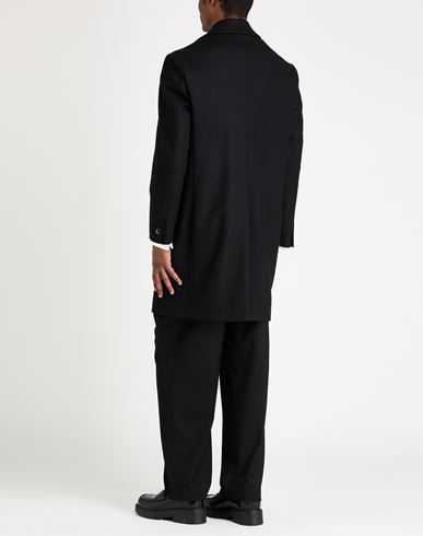 Man Coat Black Size 36 Wool, Polyamide