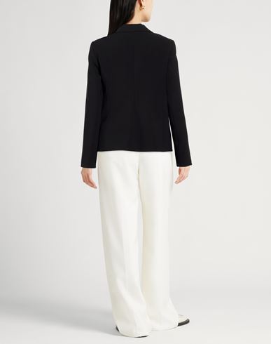 Woman Blazer Black Size 12 Polyester, Viscose, Elastane