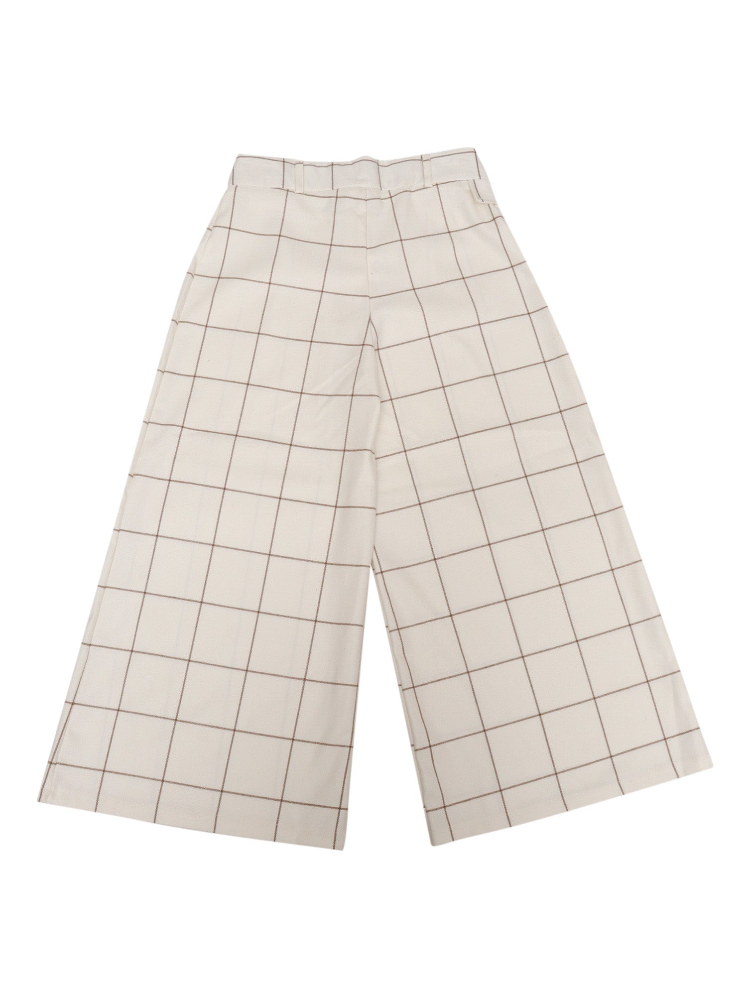 Magil Pantalone Palazzo Quadro Panna/Beige