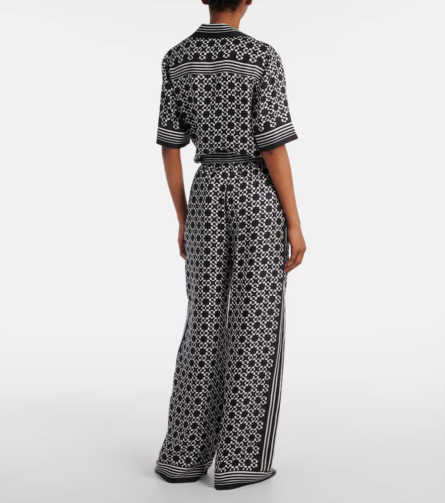 Zuna printed wide-leg pants