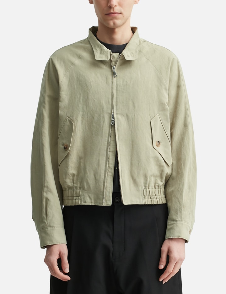 Linen Blend Harrington Jacket