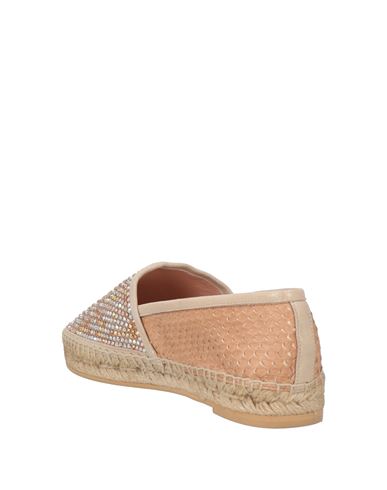 Rene' Caovilla Woman Espadrilles Chocolate brown Size 4 Leather, Textile fibers