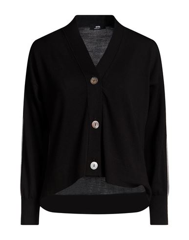 The Fine Essentials Woman Cardigan Black Size 10 Merino Wool