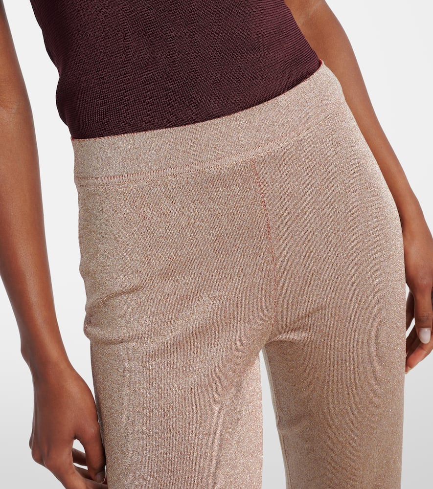 Lamé flared pants