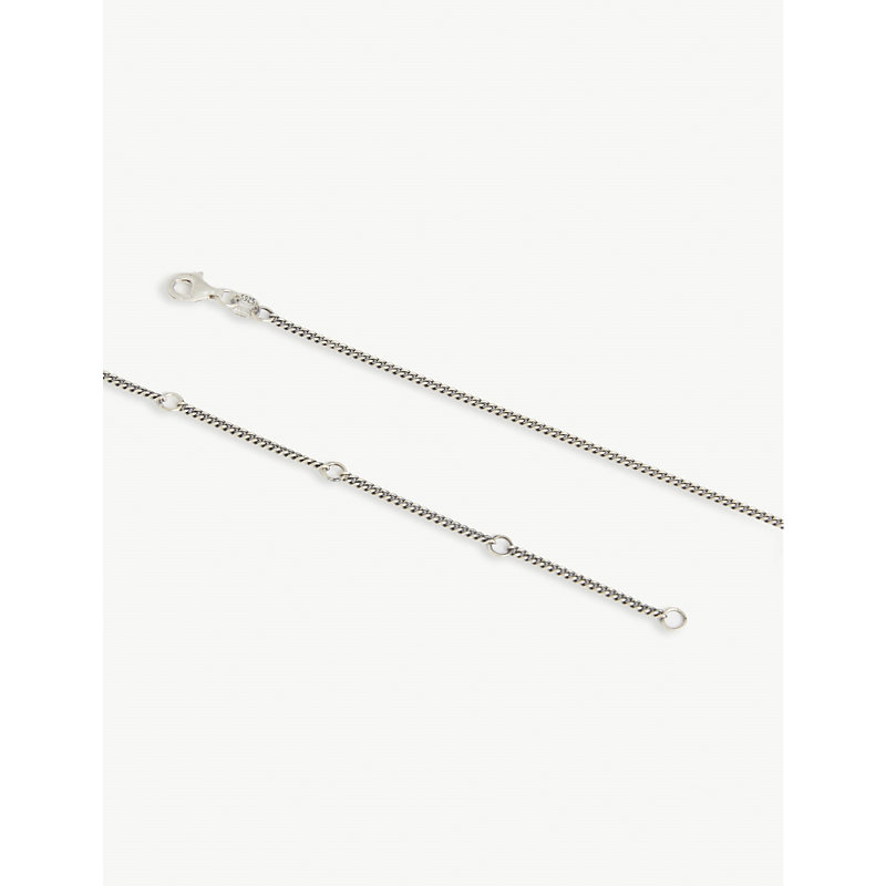 Mens Silver Compass Silver Necklace