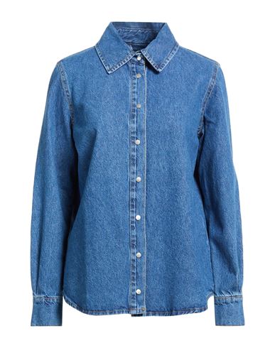 Woman Denim shirt Blue Size 2 Cotton