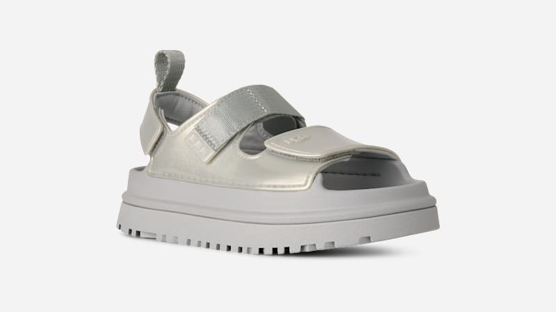 ® Kids' GoldenGlow Glossy Sparkles Sandal in Silver