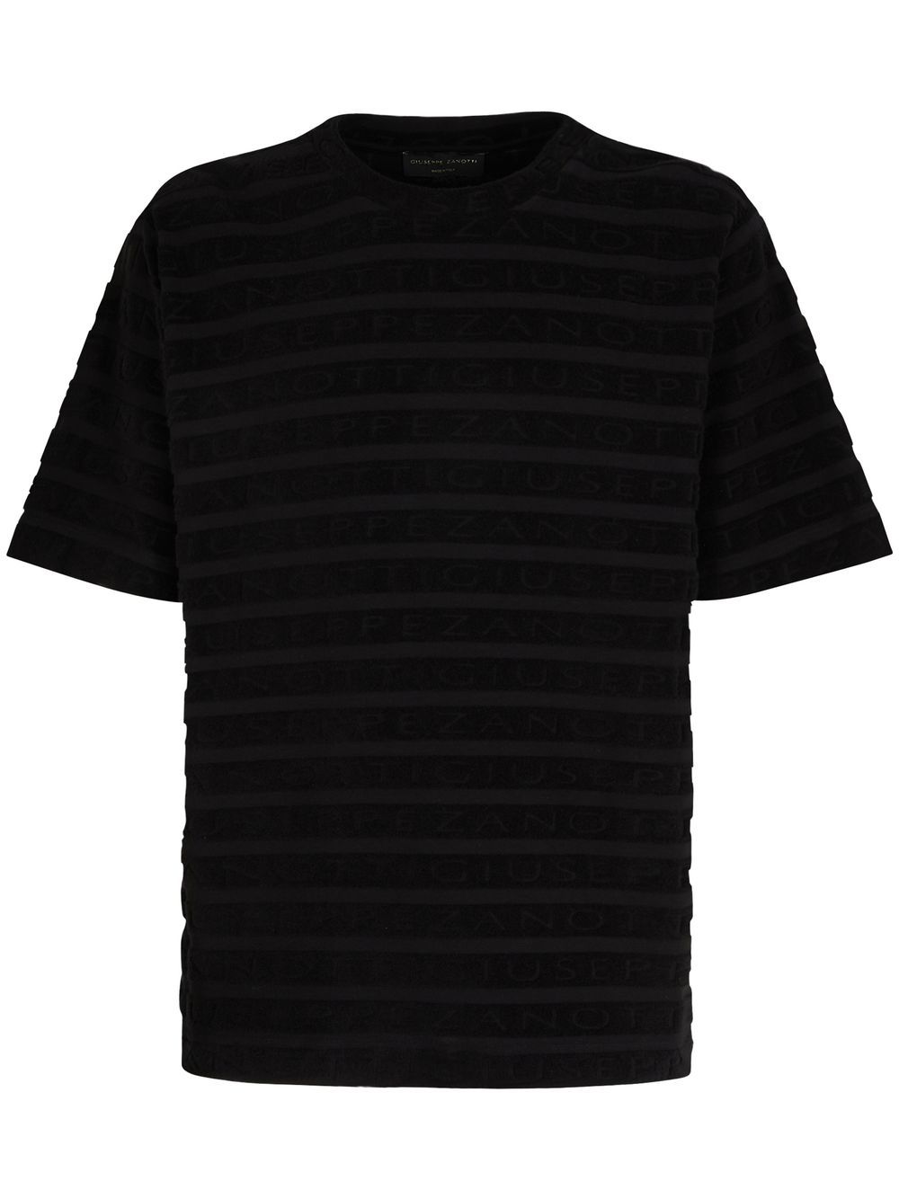 Terry-cloth logo T-Shirt - Black