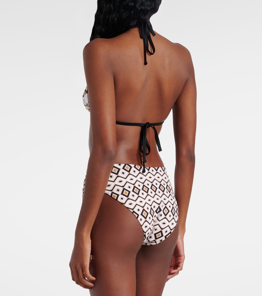 Amedea printed bikini top