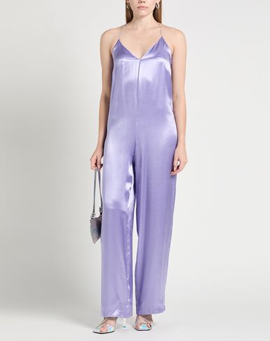 Woman Jumpsuit Mauve Size 2 Viscose, Polyester