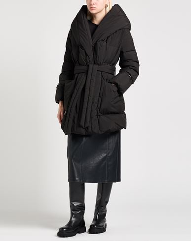 Woman Puffer Black Size 4 Polyester