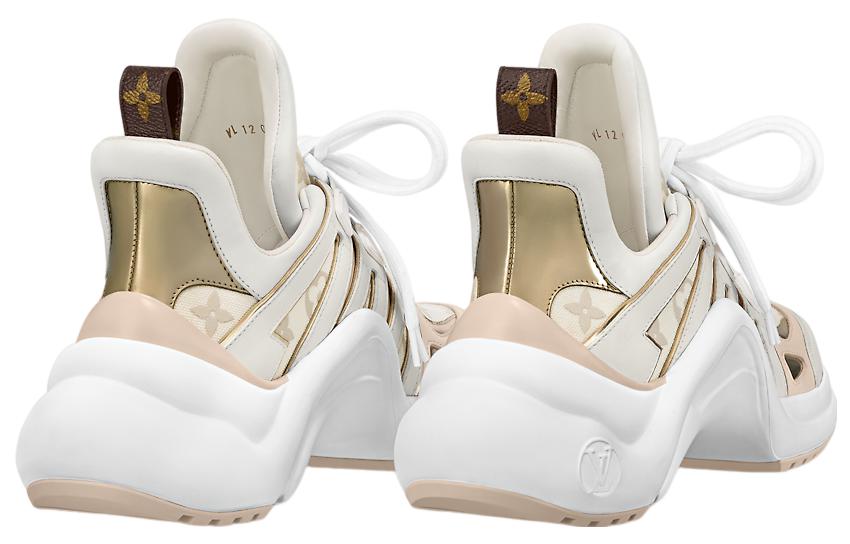 (WMNS) LV Archlight Sneakers 'Beige Monogram Gold'