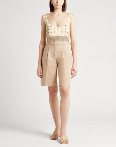 Forte_forte Woman Top Ivory Size 0 Viscose, Glass, Acrylic, Metallic fiber
