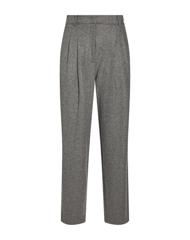 Woman Pants Grey Size 14 Polyester, Wool, Elastane