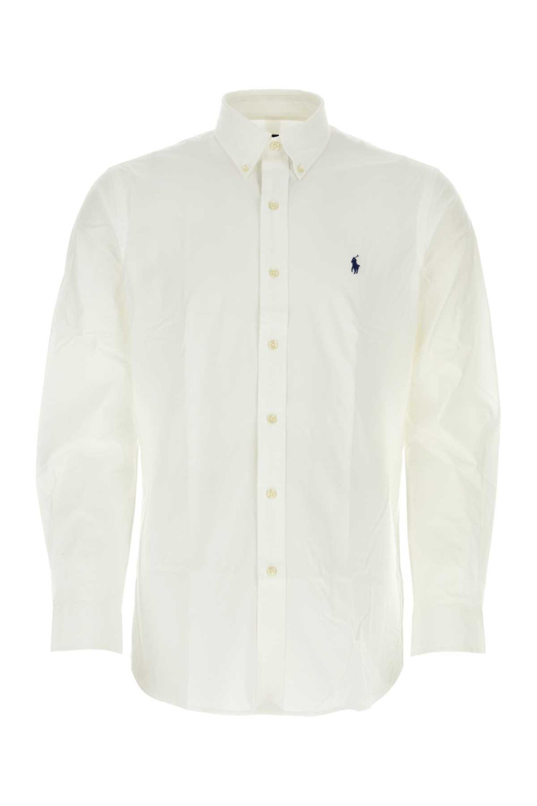 Withe poplin stretch shirt