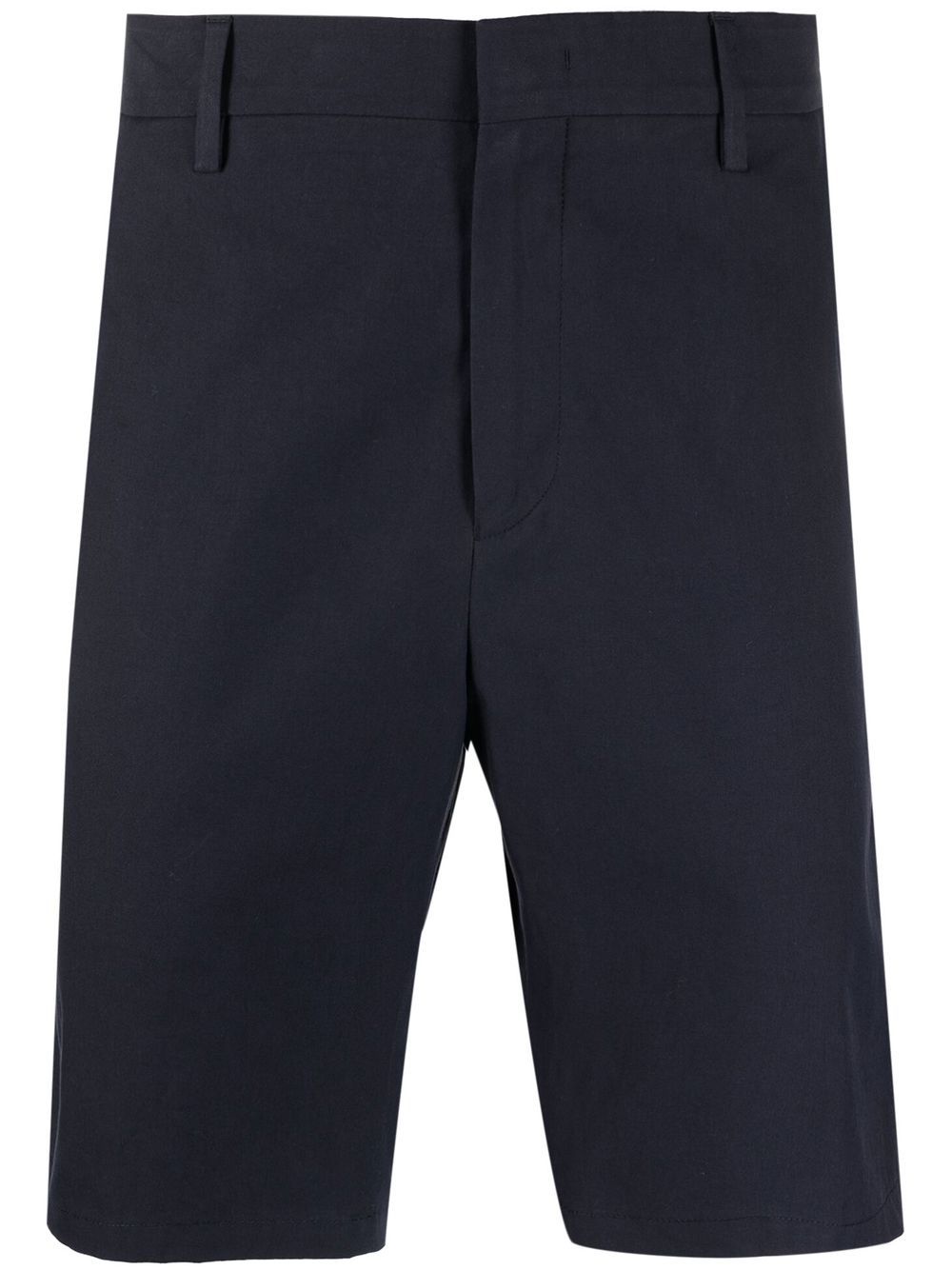 Straight-leg bermuda shorts - Blue