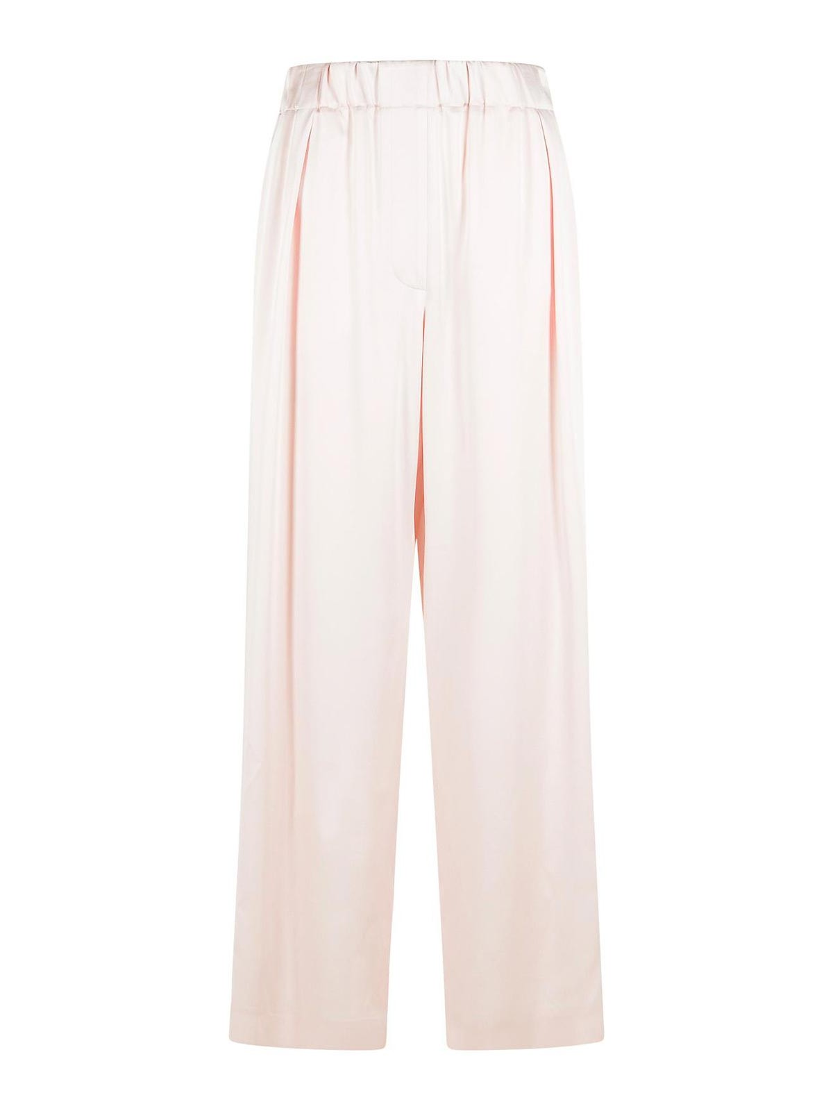 Pink Acetate Blend Trousers