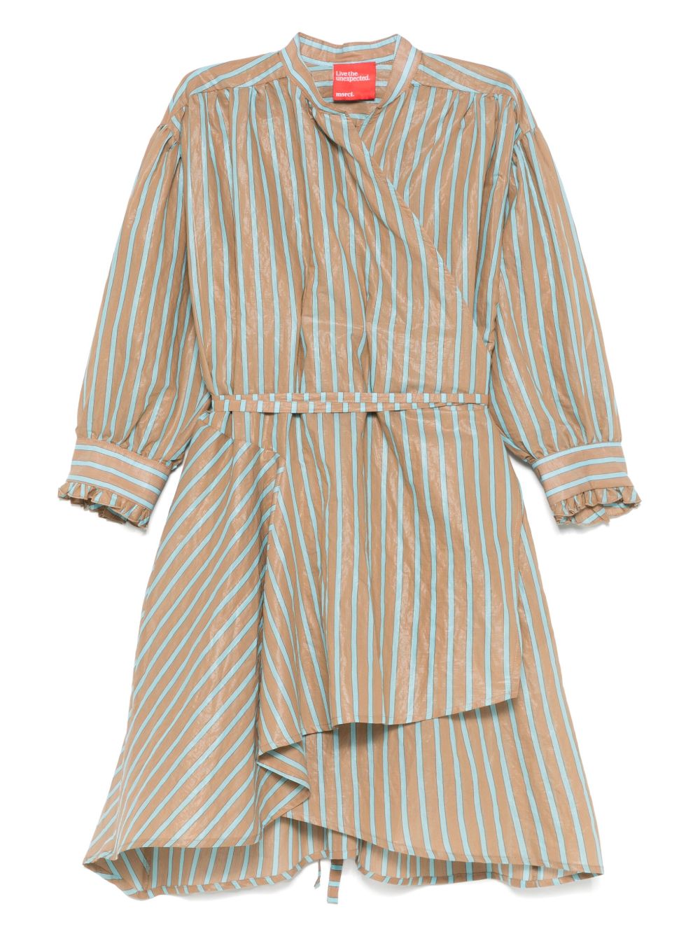 Striped dress - Brown