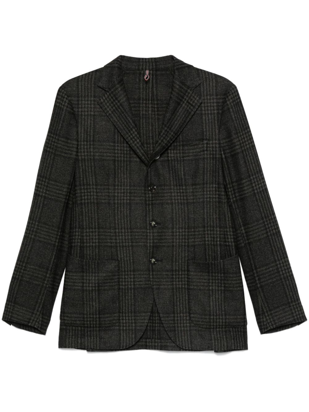 Checked blazer - Black