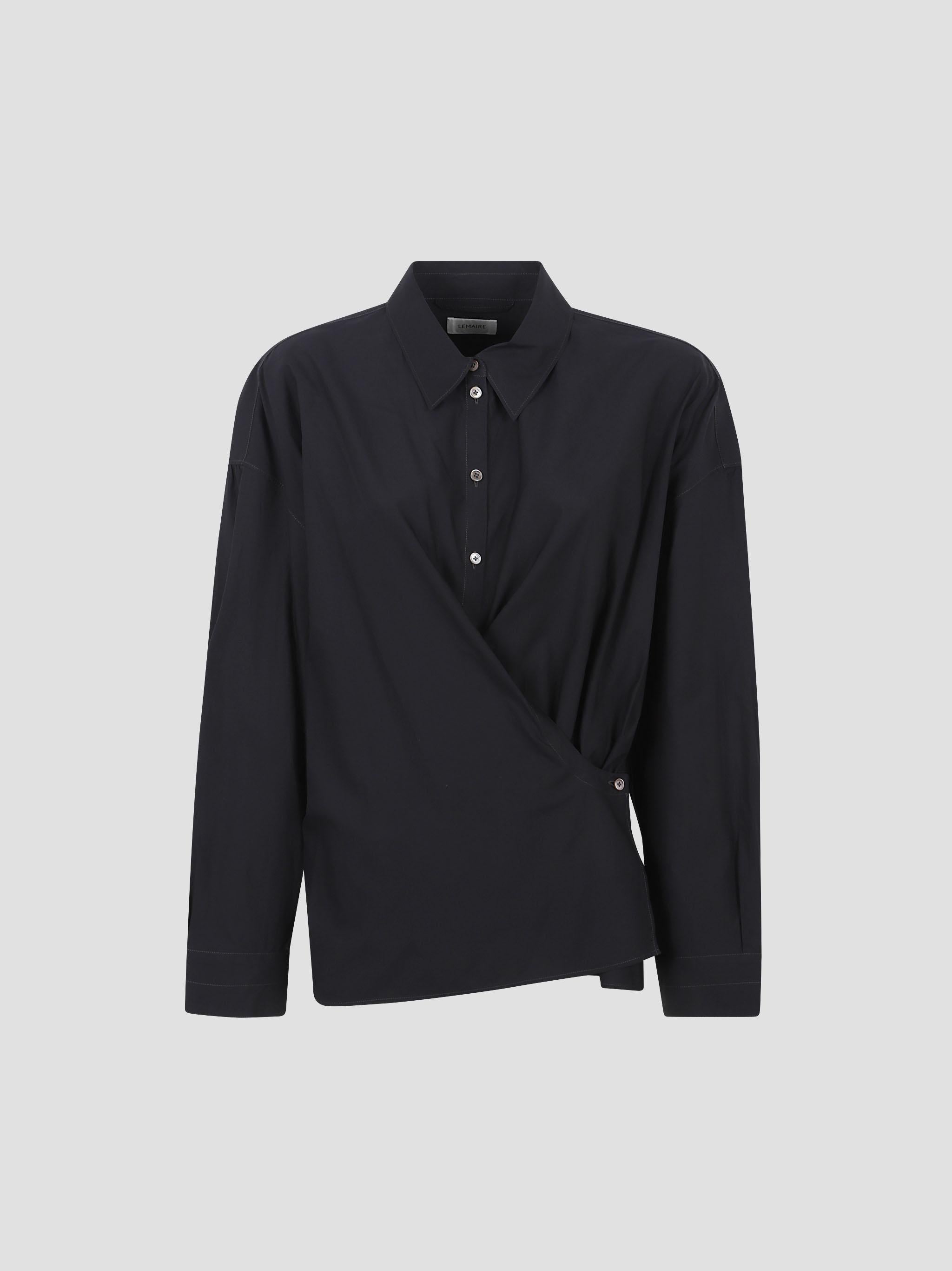 Twisted Straight Collar Shirt