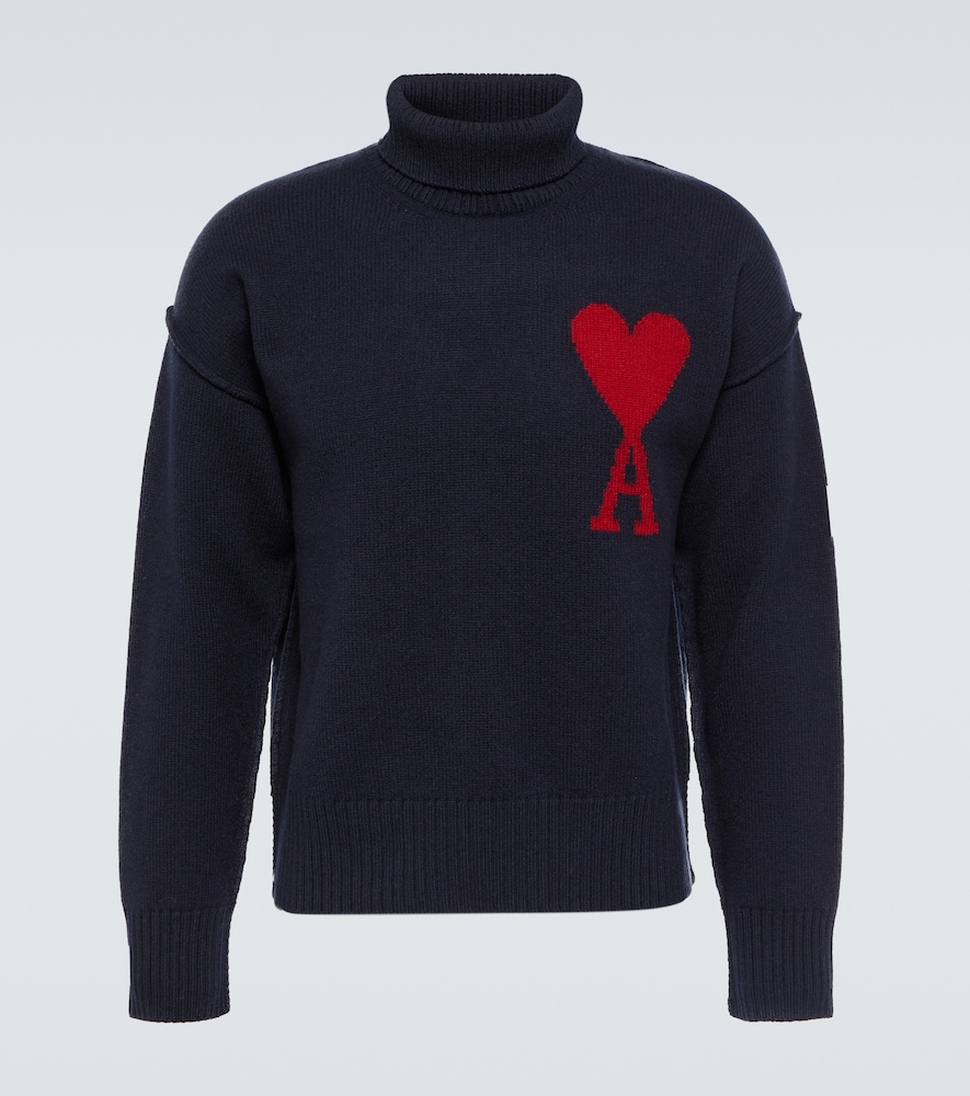 Argyle wool cardigan