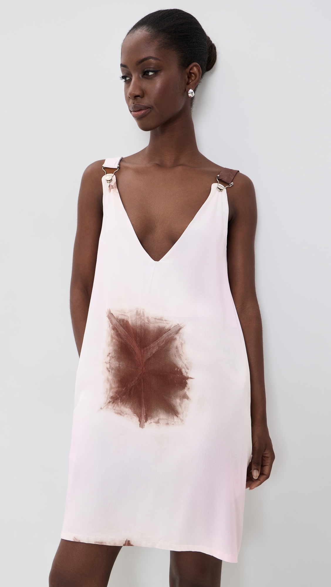 Fola Dress Pink/Brown/White