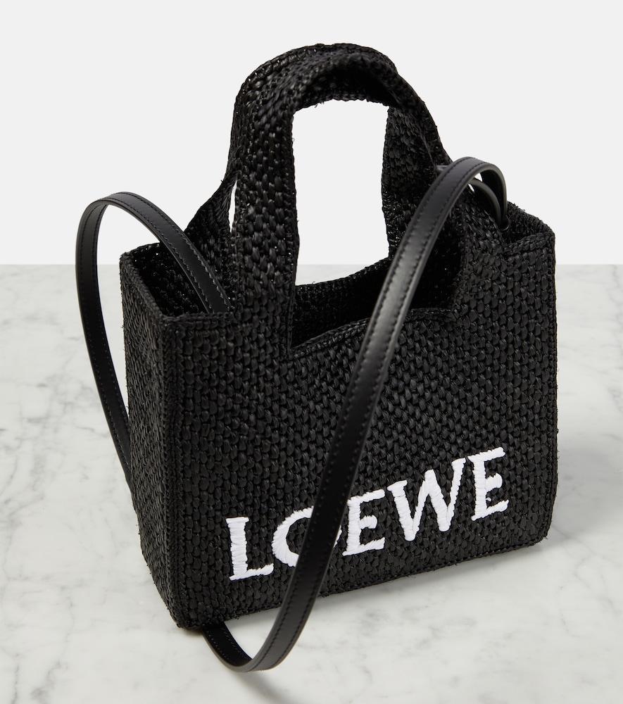 Mini raffia basket bag