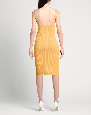 Woman Midi dress Marigold Size M Viscose, Polyamide