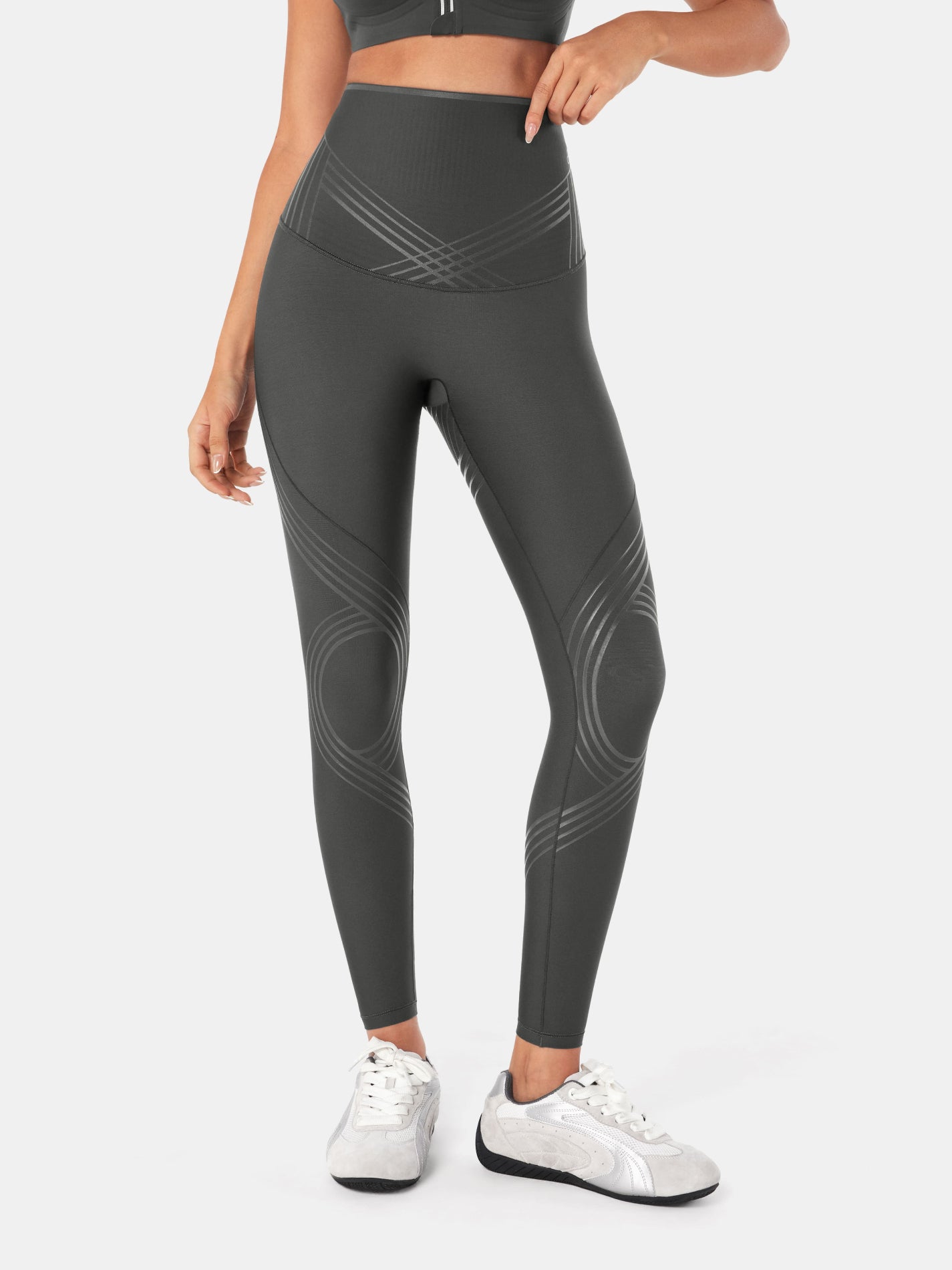 RecoverEase Postpartum Leggings - Dark Gray