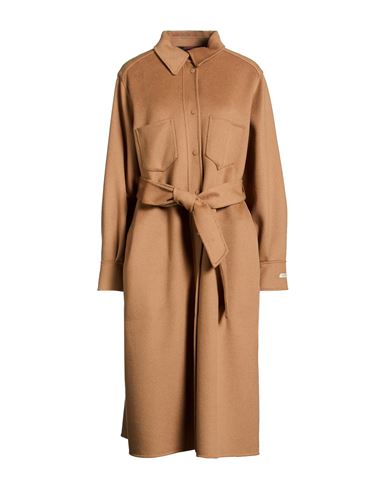 Paltò Woman Coat Camel Size 10 Wool, Nylon
