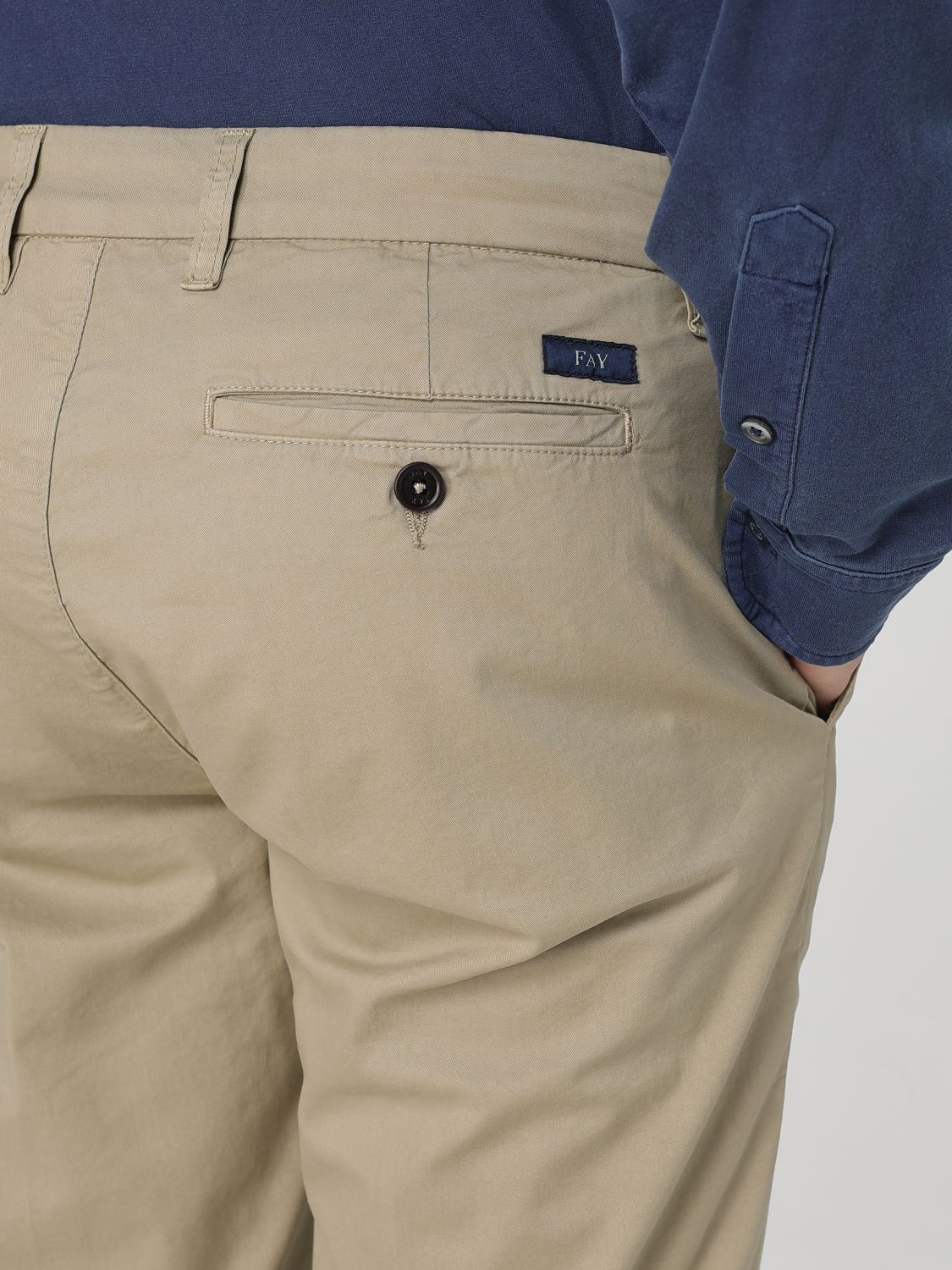 Pants FAY Men color White