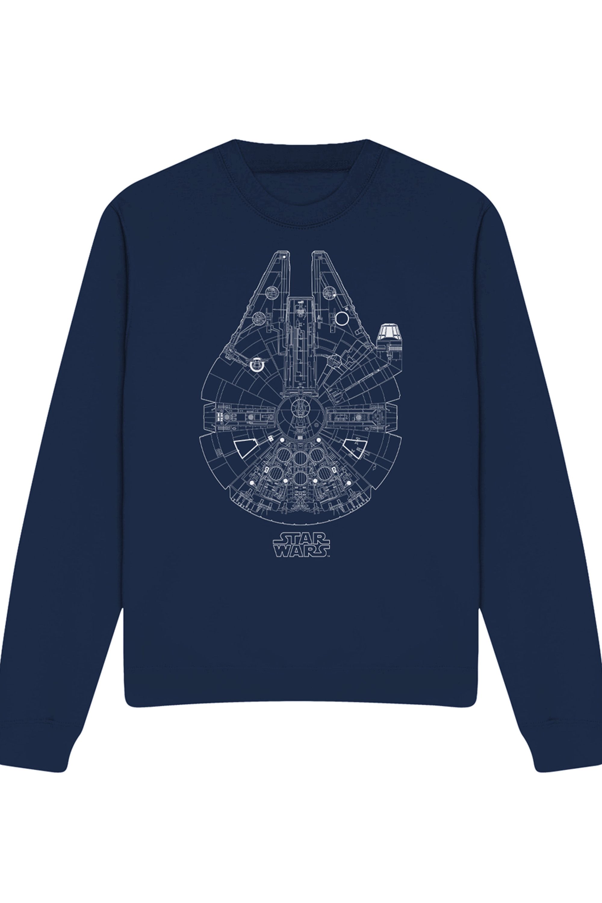 Star Wars Millenium Lines Sweatshirt In Navy