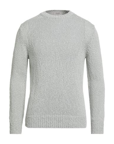 Agnona Man Sweater Light grey Size S Cotton, Silk, Metal