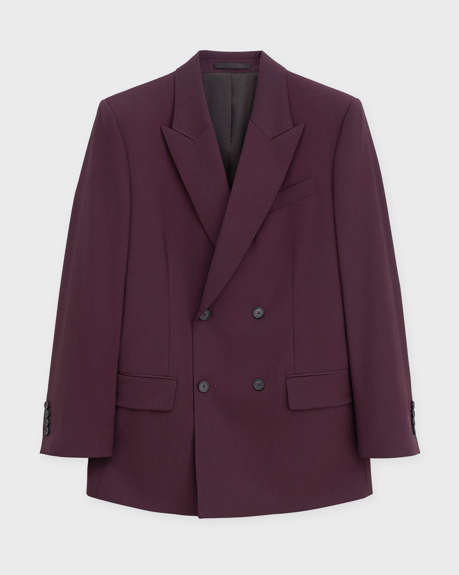 Filippa K Blazer Double Breasted Burgundy