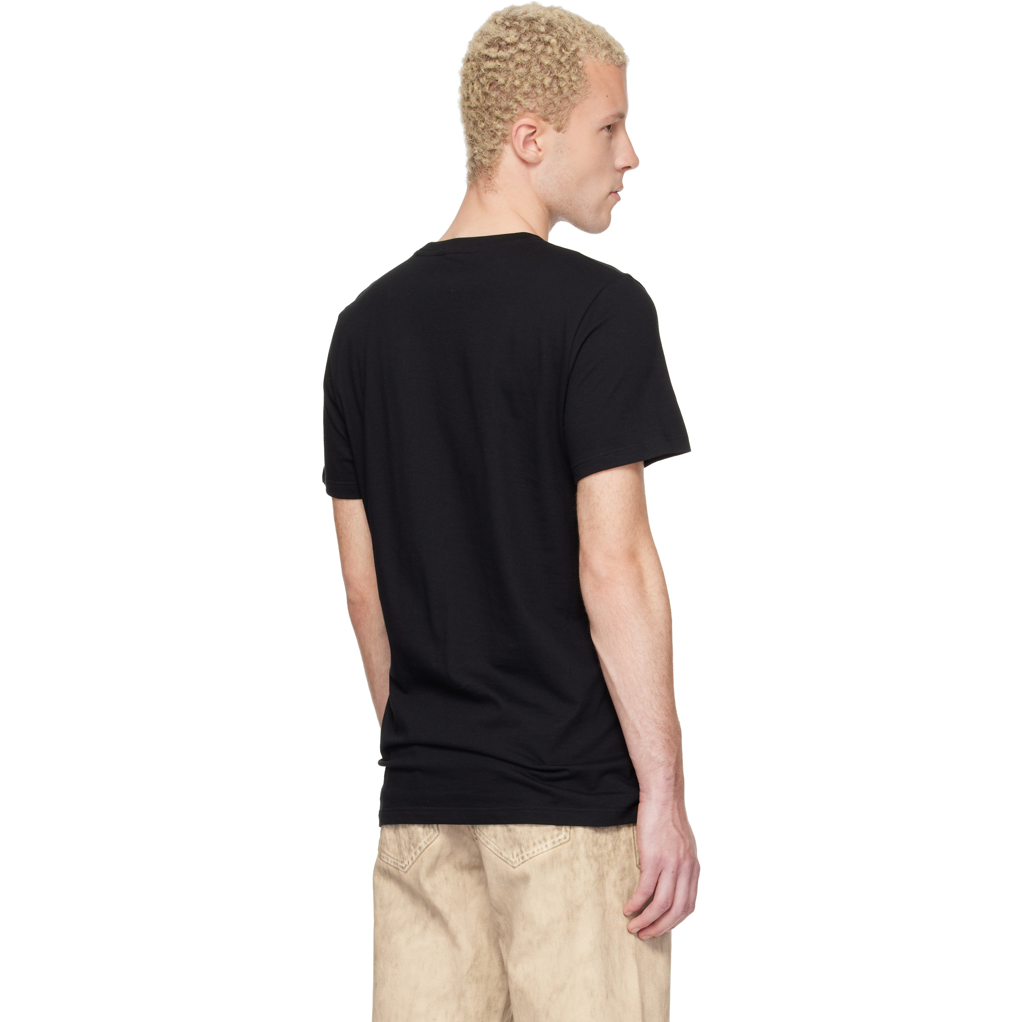 Two-Pack Black Cotton Jersey T-shirts