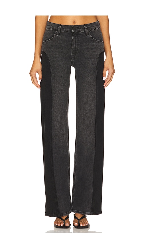 Hudson Jeans Lexi Seamed Wide Leg Jeans in Black. 34. Also