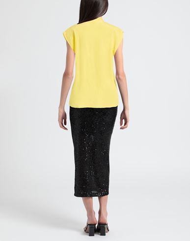 Woman Top Yellow Size M Silk