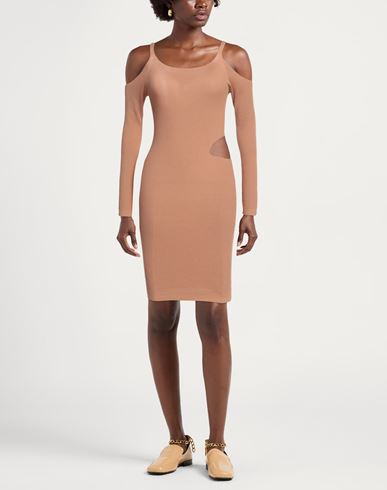 Woman Mini dress Apricot Size ONESIZE Viscose, Polyester
