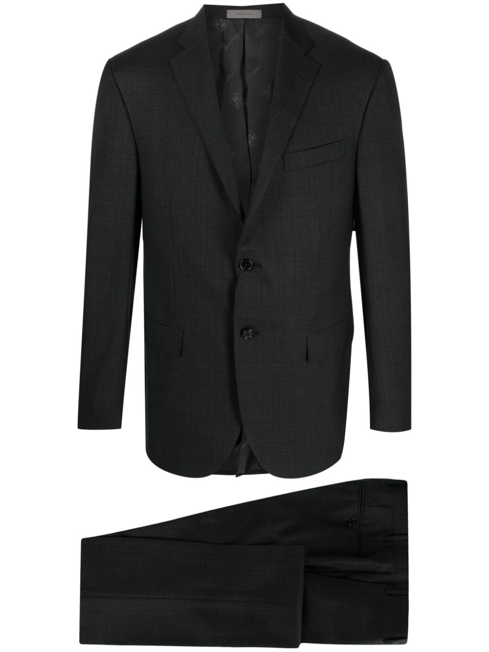 Single-breasted wool suit - Grey